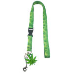 Pot Leaf Lanyard with Clip